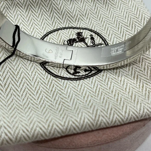 HERMES Jet bracelet size T5 orange men - Picture 3 of 3